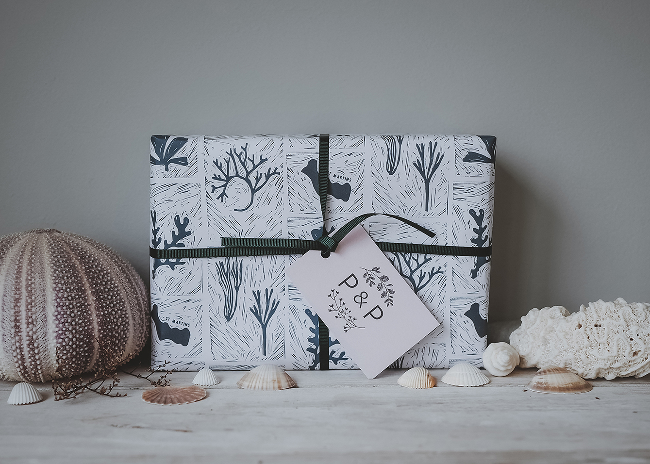 Gift Wrap by Phoenix and Providence - Sustainable Gift Guide by Curly Carrot Pinterest Marketing
