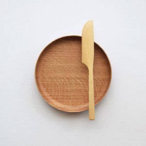 English oak plate and butter knife by Selwyn House at Lewes Map Store - Sustainable gift guide